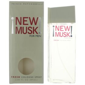 New Musk by Prince Matchabelli, 2.85 oz Fresh Cologne Spray for Men